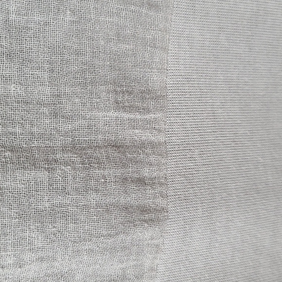 Made in Italy Light Grey Linen Sleeve-less Boho Tunica (Sz M) - Picture 7 of 11